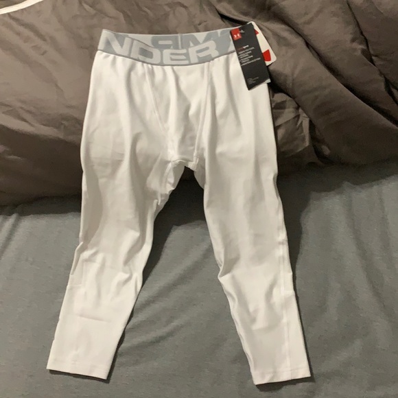Under Armour Boys' HeatGear Armour ¾ Leggings - Picture 1 of 2
